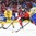 MONTREAL, CANADA - JANUARY 4: Canada's Pierre-Luc Dubois #18 stick handles the puck past Sweden's David Bernhardt #5 and Lucas Carlsson #23 during semifinal round action at the 2017 IIHF World Junior Championship. (Photo by Matt Zambonin/HHOF-IIHF Images)

